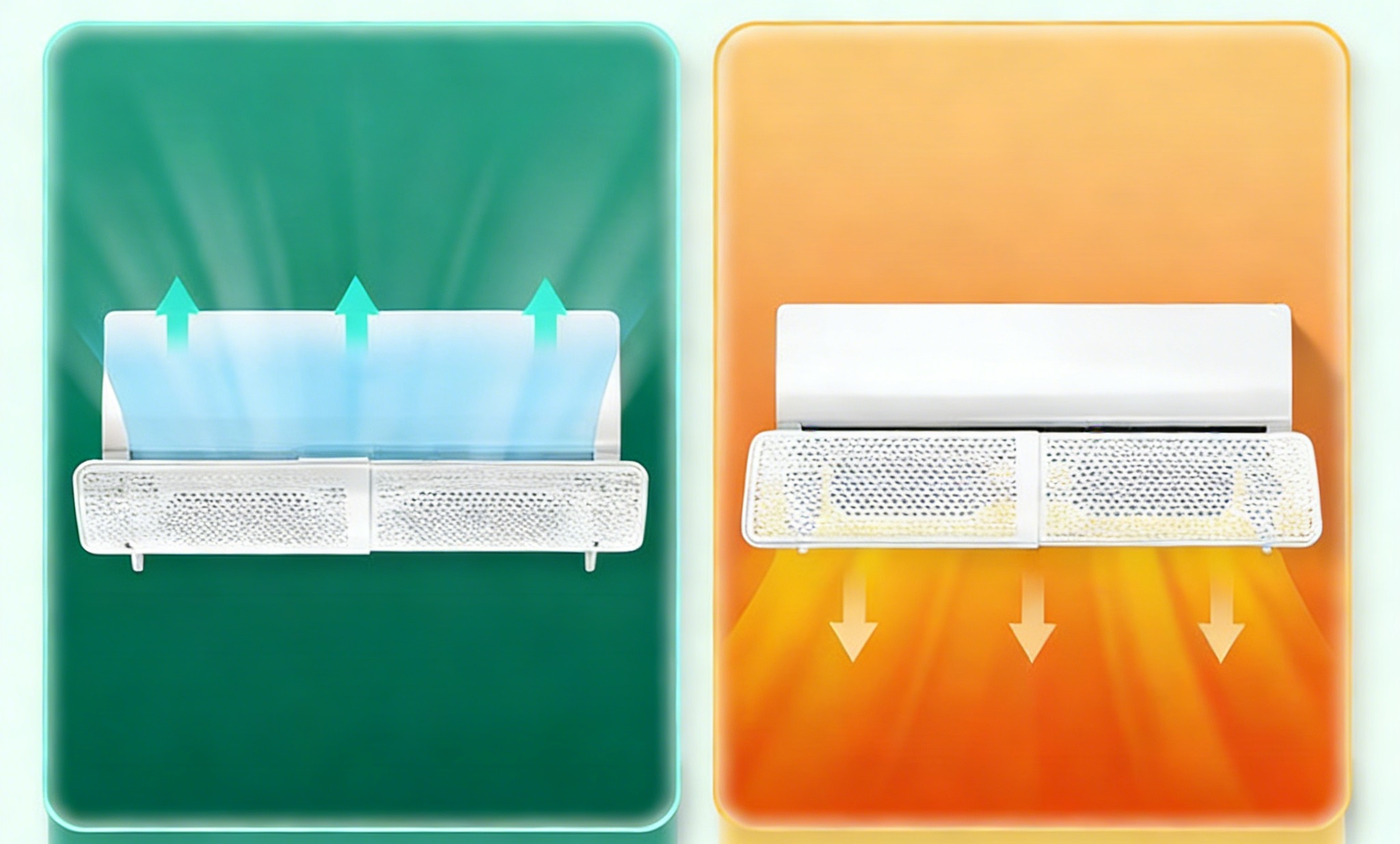 Air conditioner wind deflector