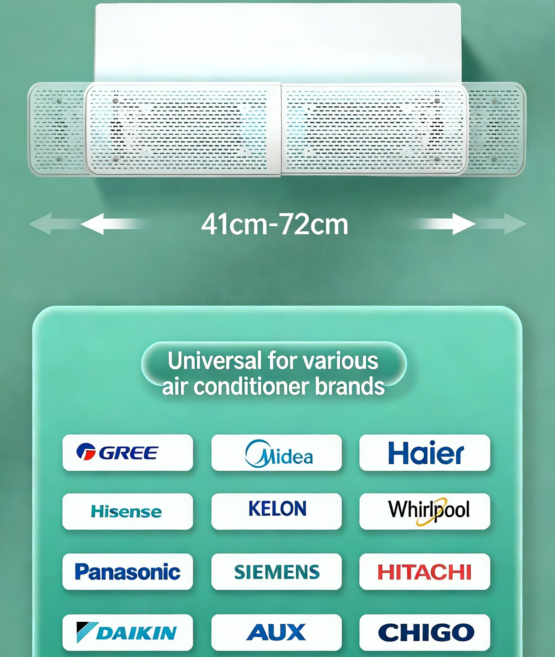 Air conditioner wind deflector