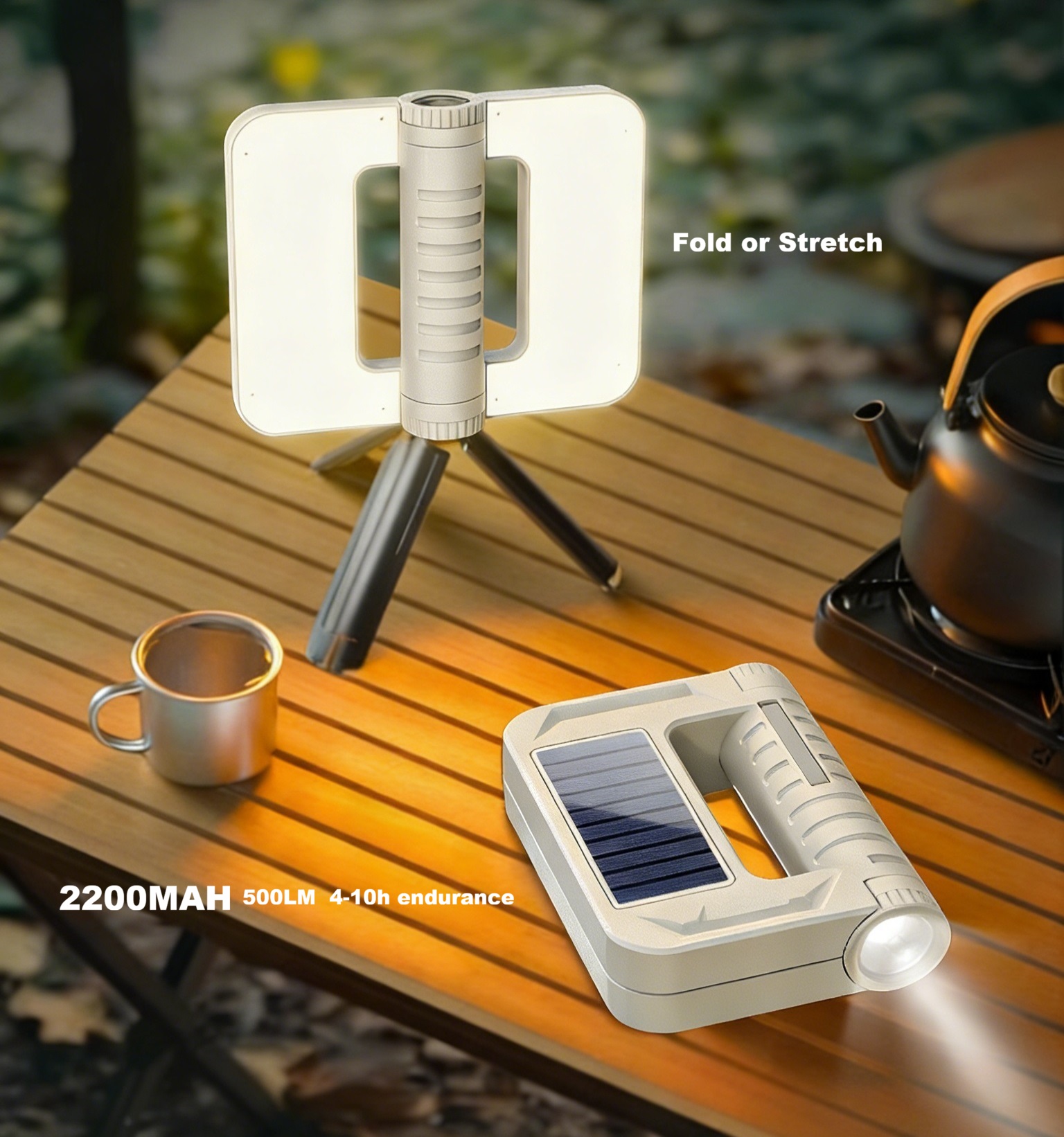 Solar  power outdoor collapsible light 