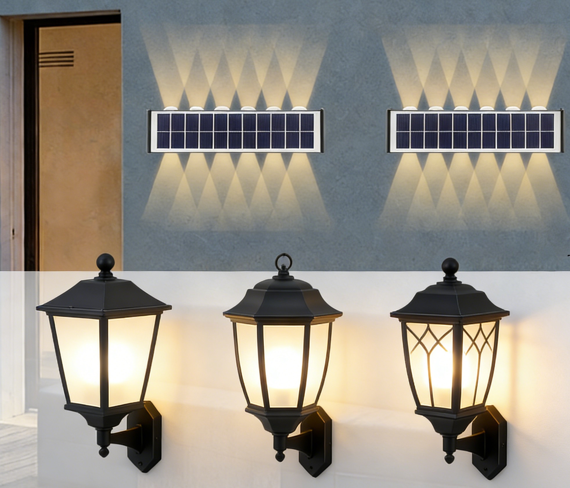 Solar powered garden lights low voltage